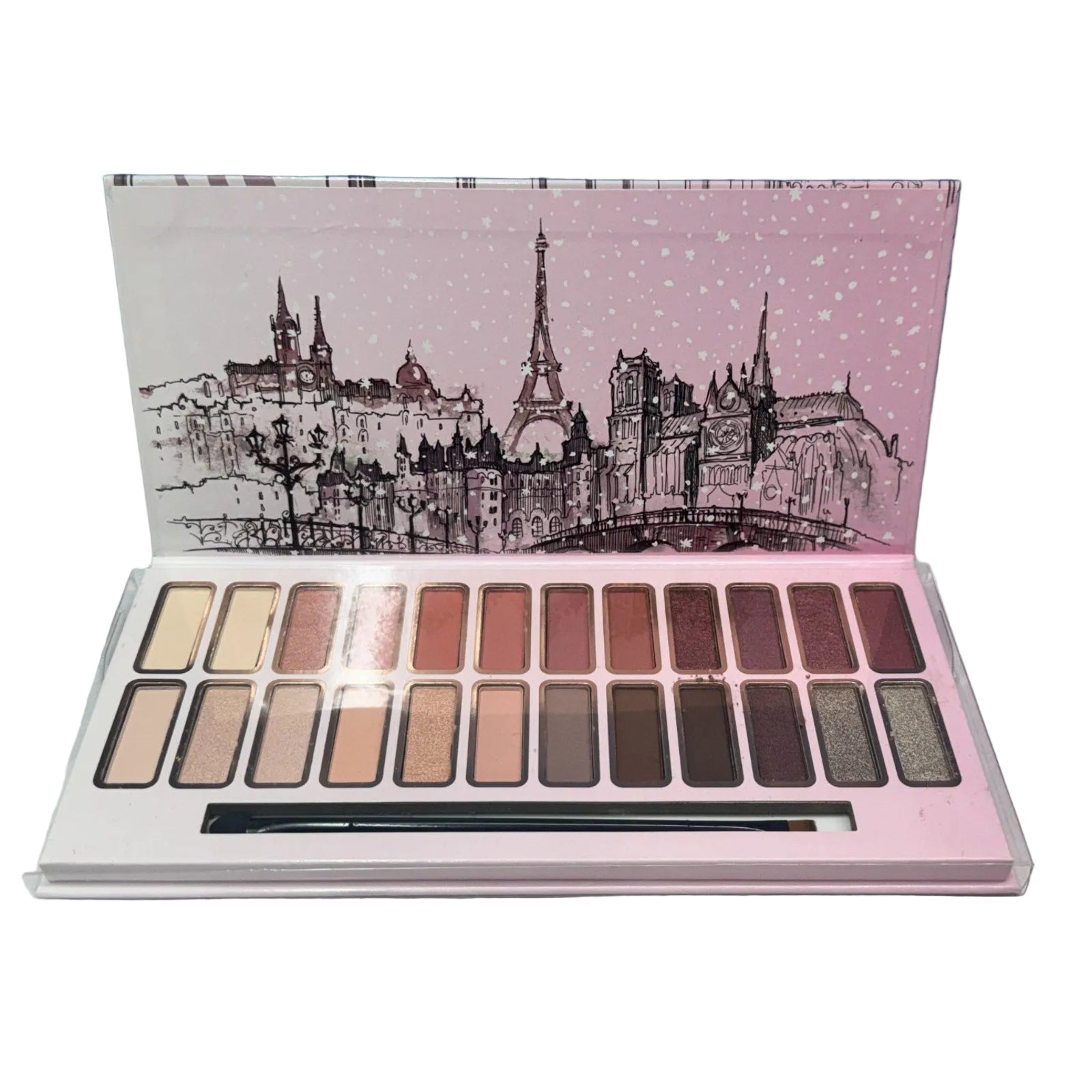 ELLE Holiday In Paris Eyeshadow Palette 24 Color Neutral Shimmer Matte Makeup