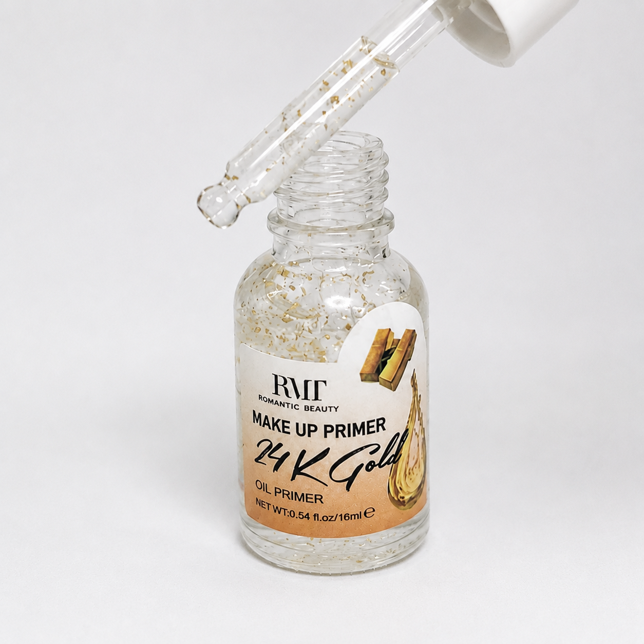 MAKE UP PRIMER 24k Gold  Oil Primer By Romantic Beauty Set Of 2