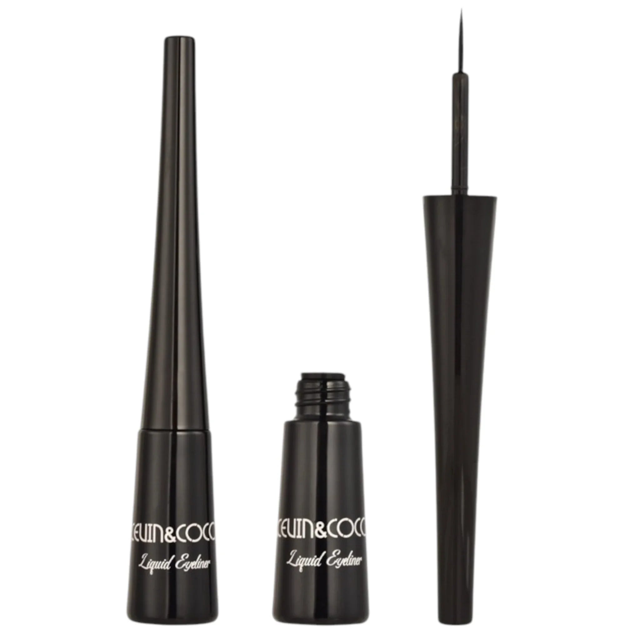 Kevin Coco Liquid Eyeliner Black Highly Pigmented Micro Definer New