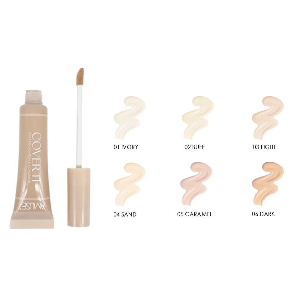 Amuse Cover It - 2 In 1 Foundation & Concealer set of 4
