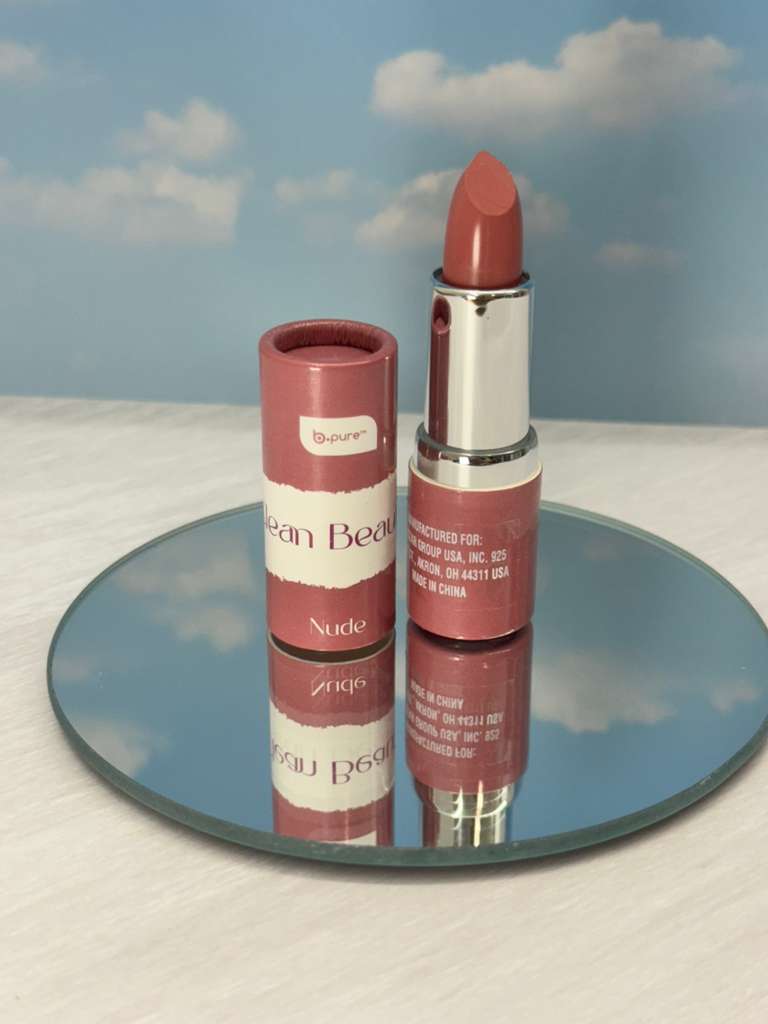 b.pure Clean Beauty Satin Lipstick nude + classic Red (set of2)