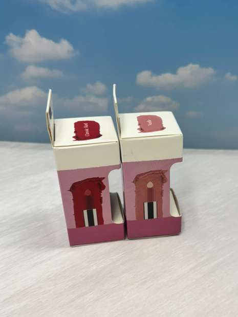 b.pure Clean Beauty Satin Lipstick nude + classic Red (set of2)