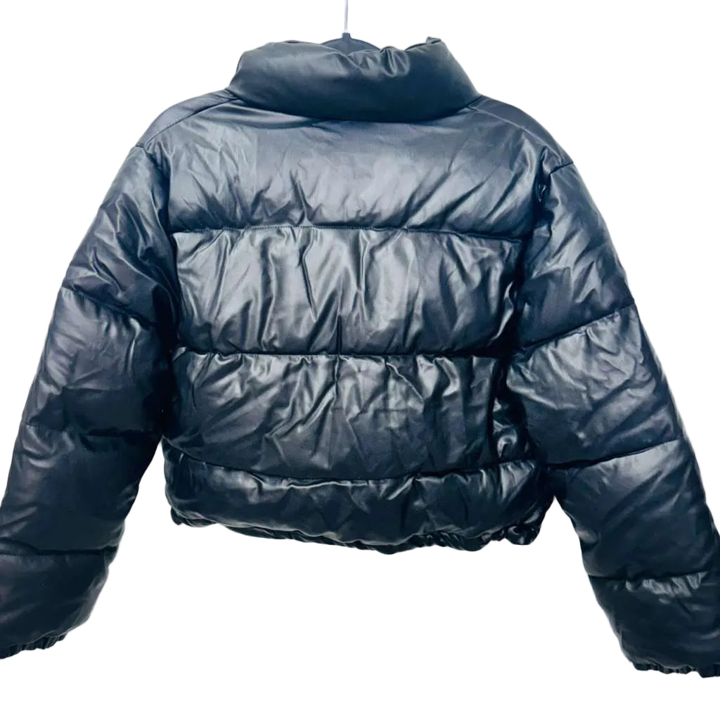 Women's C&C California black puffer jacket Size L new