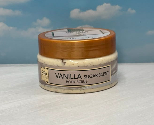 SPA Luxury Vanilla Sugar Scent Body Scrub 8oz