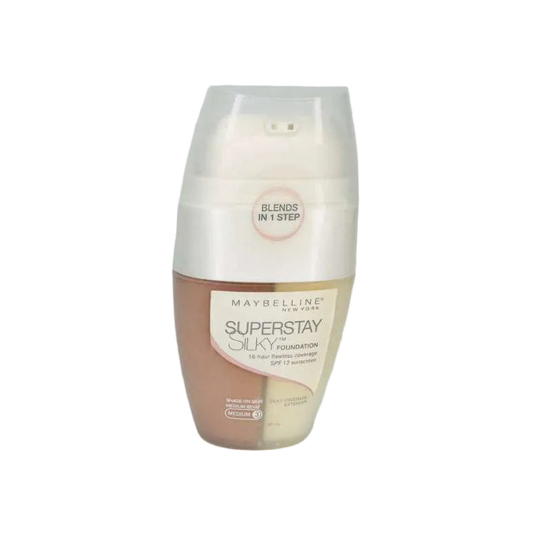 Maybelline New York - Superstay Silky Foundation - Honey Beige/Medium 3 Shade - 1 fl oz