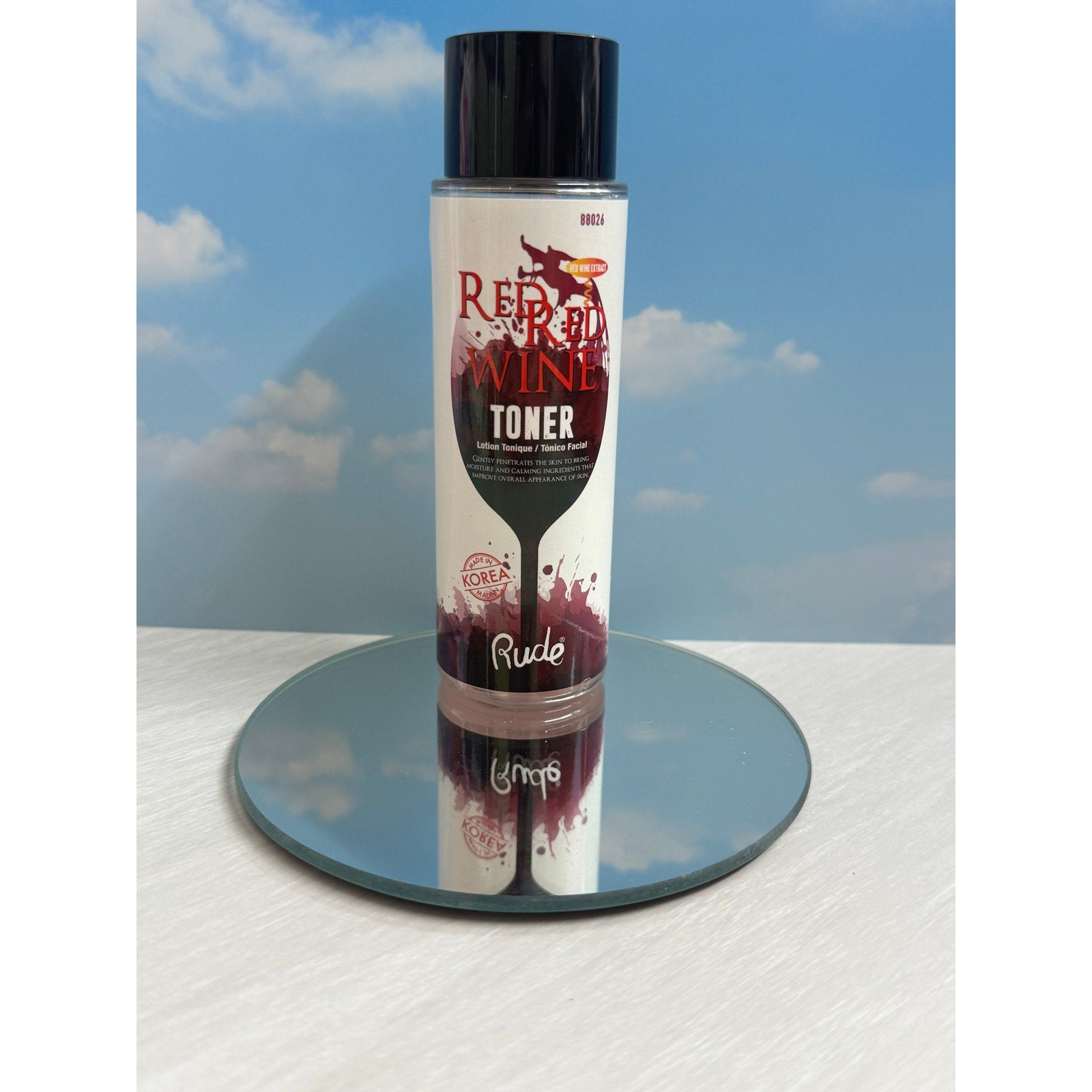 Rude Red Red Wine Toner 120ml K-Beauty Korean Facial Toner Hydrating Skincare