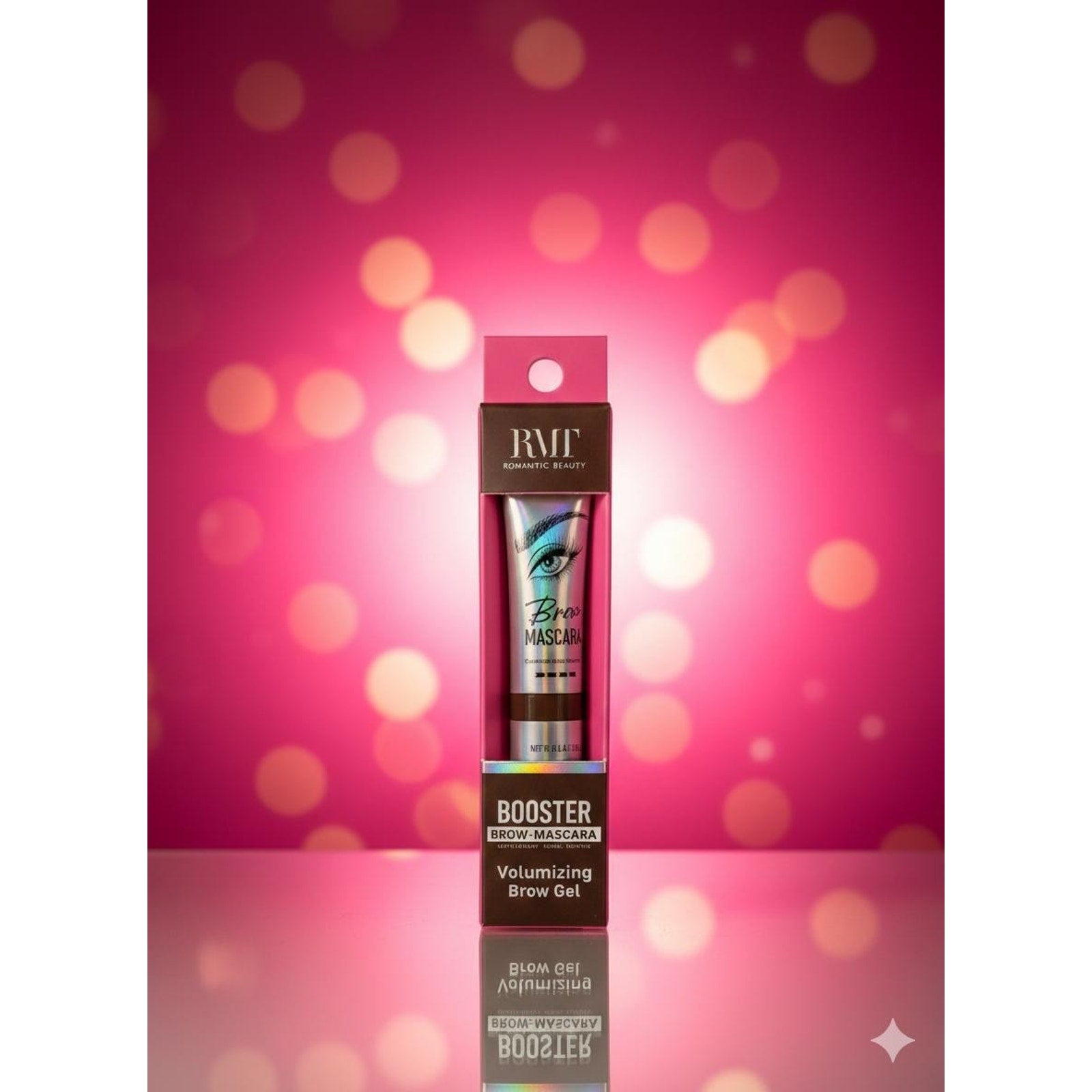 RMT Romantic Beauty Booster Brow Mascara Volumizing Gel 0.6 OZ/17G Dark brown