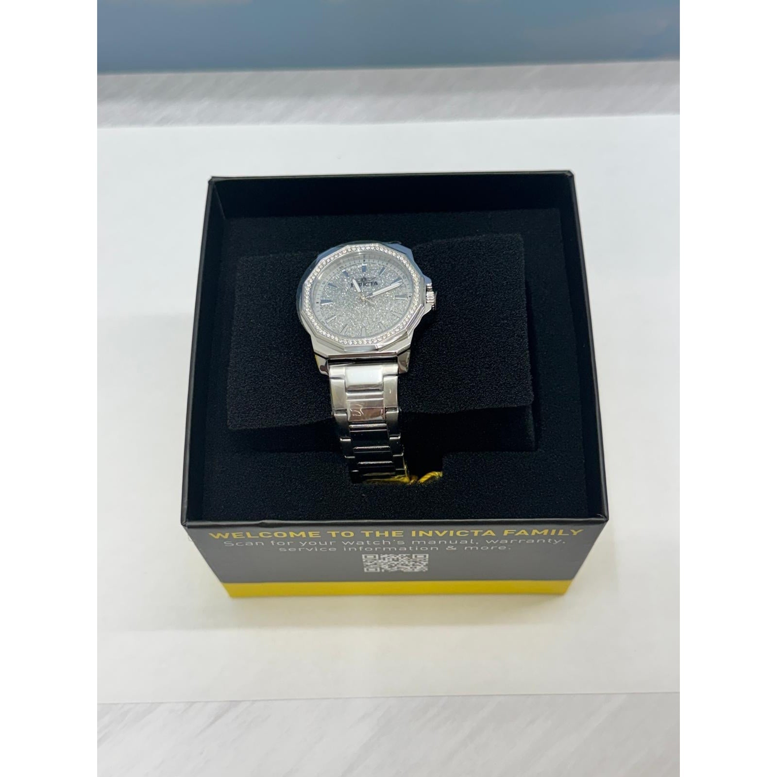 Invicta Speedway Women's Watch-34mm, Silver/Glitter(49128)-New In Box-MSRP $199