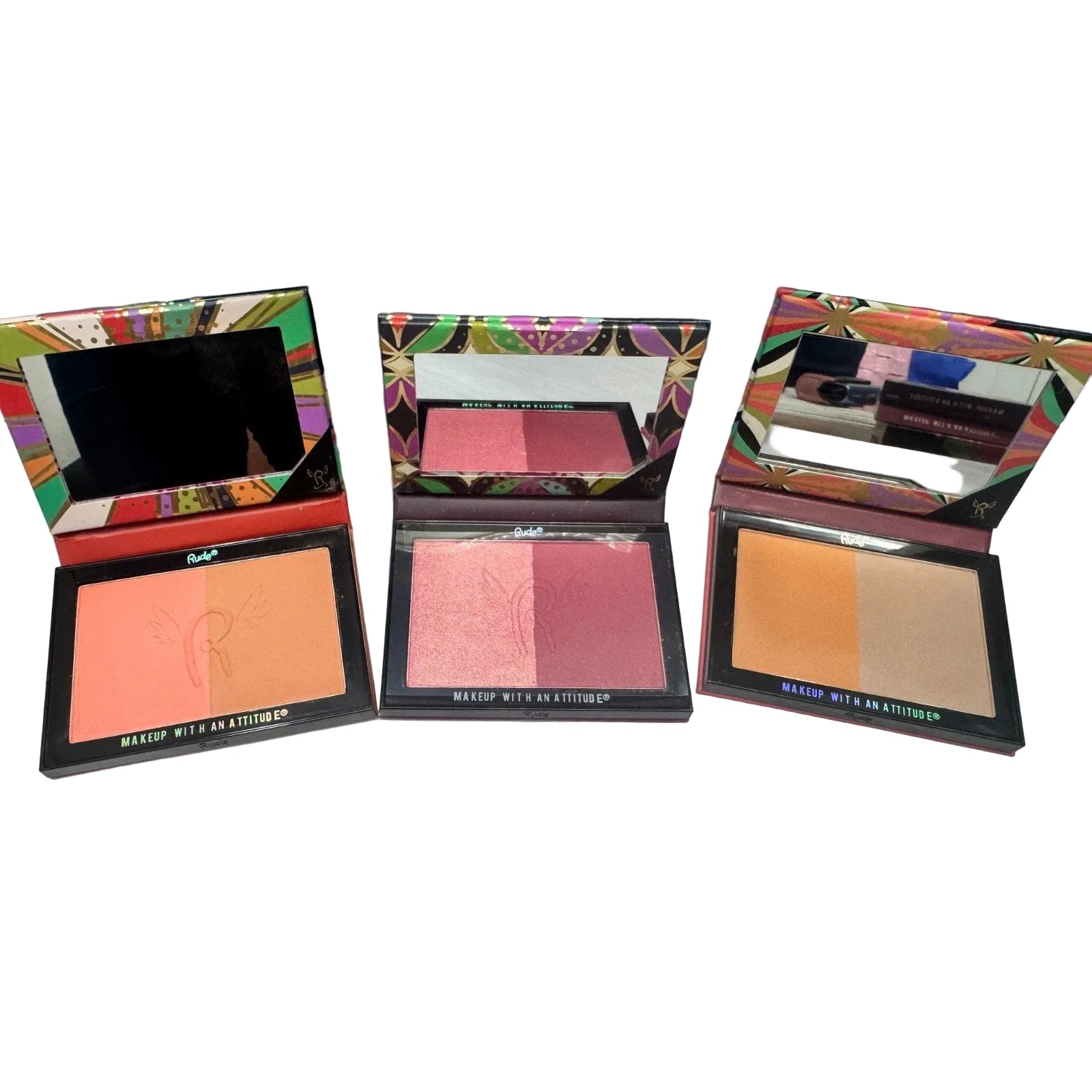 Rude Cosmetics My Other Half Face Palette Set 2 Blush Bronzer Highlight Contour