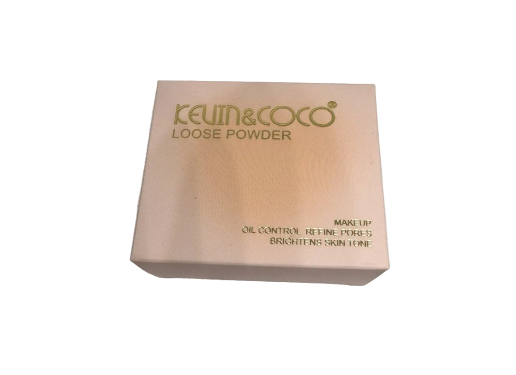 Kevin Coco Loose Powder Makeup Oil Control Refine Pores Brightens Skin Tone