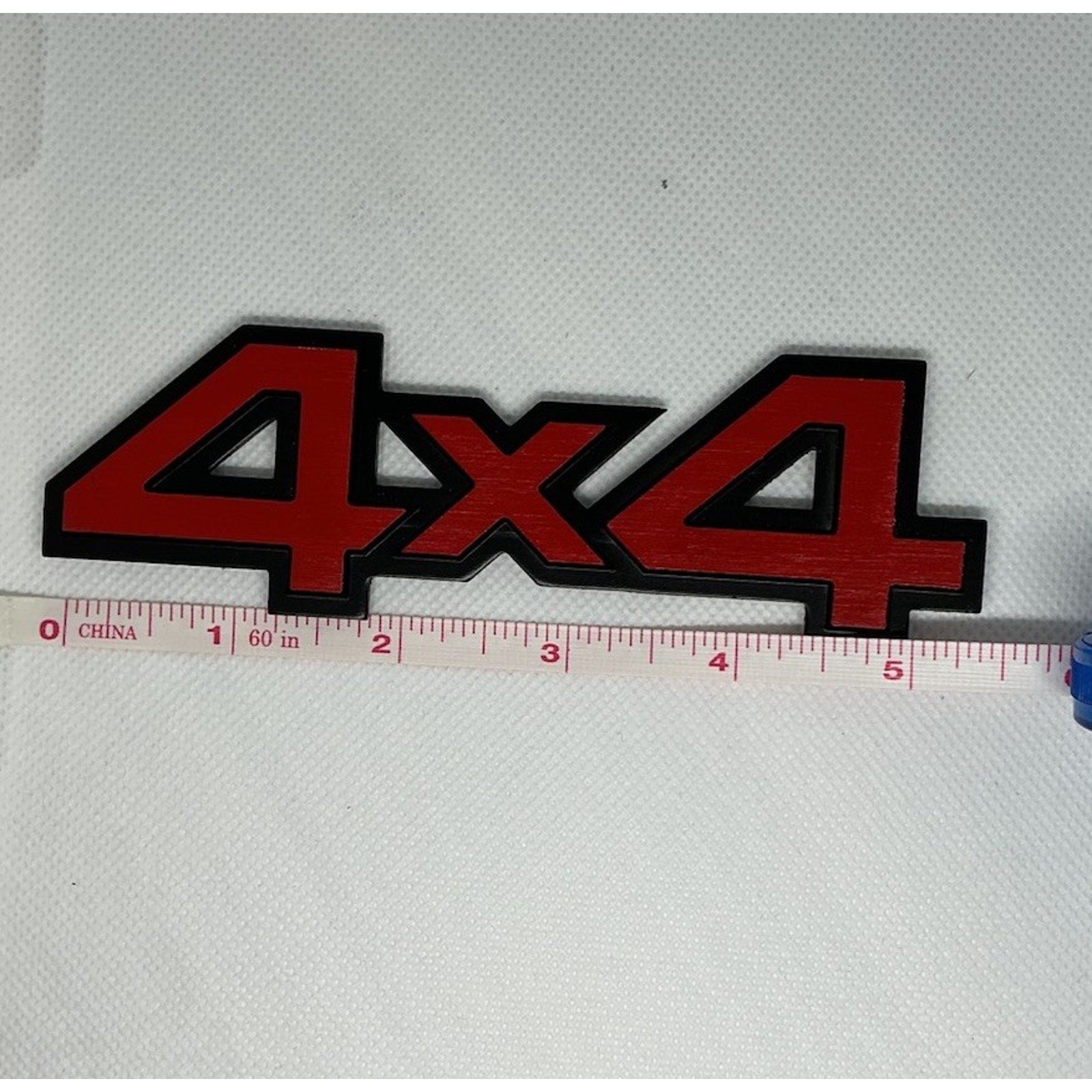 Chrome Metal Red 4WD 4x4 Car Rear Trunk Tailgate Emblem Badge Decals Sticker