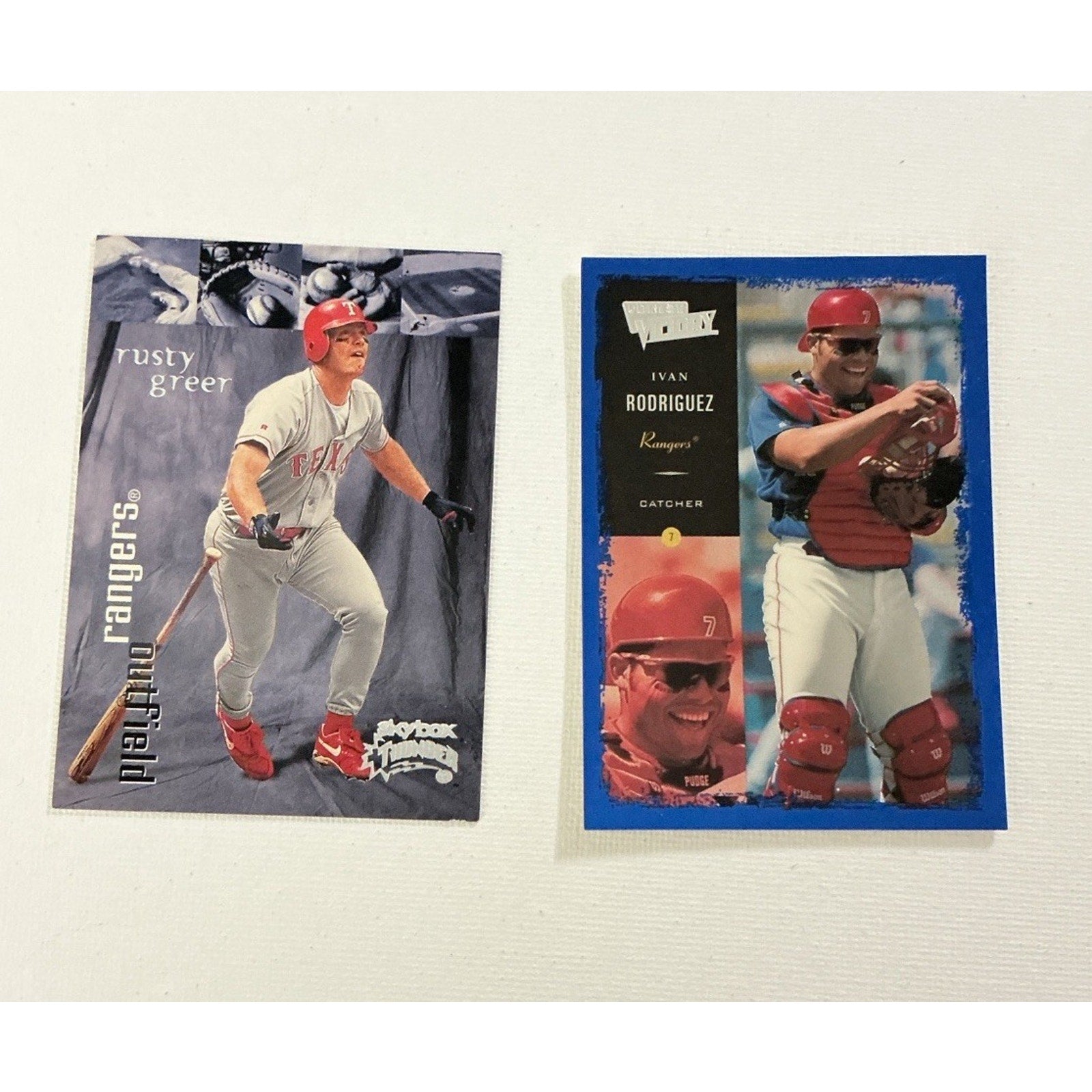 Texas Rangers Lot 48 Baseball Cards Ivan Rodriguez Juan Gonzalez Canseco