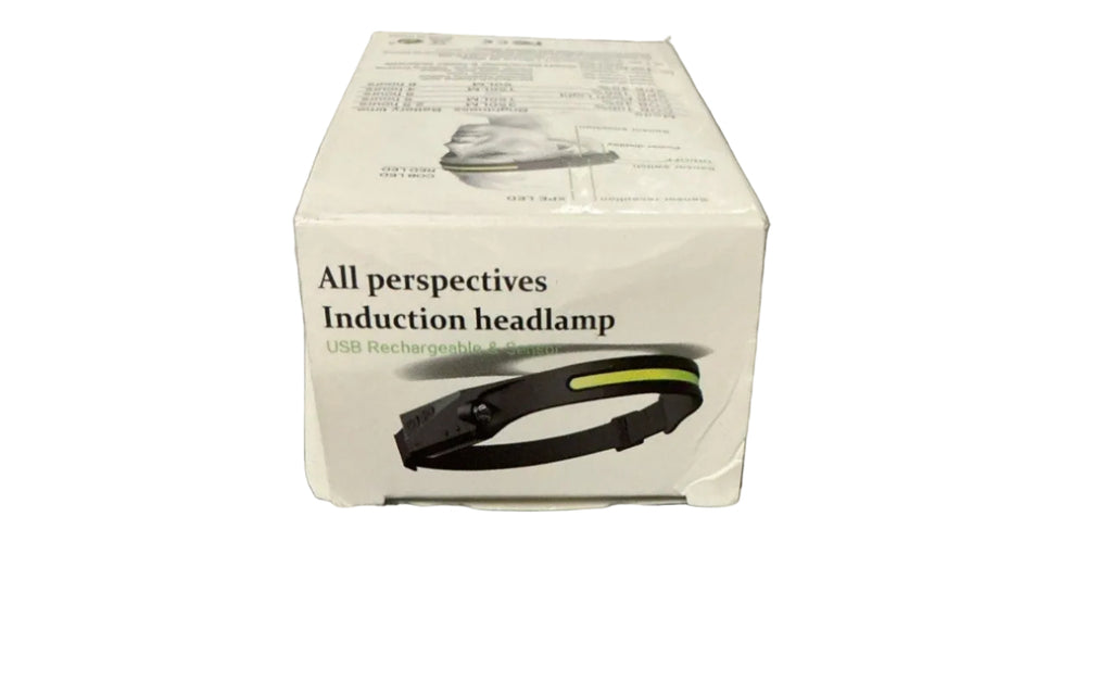 NEW! All perspectives Induction Headlamp, USB,Rechargeable & Sensor Cob LED