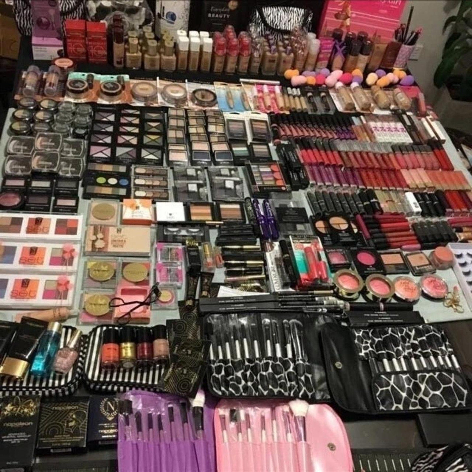 Mixed Makeup Box — 50 Units — Brand New, Sealed Box — L'Oréal, Maybelline, Amuse, Beauty Creations, L.A. Colors