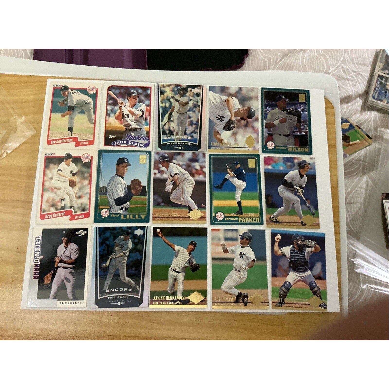 New York Yankees Card Lot 17 Cards Vintage 80s 90s Topps Upper Deck MLB Good Con