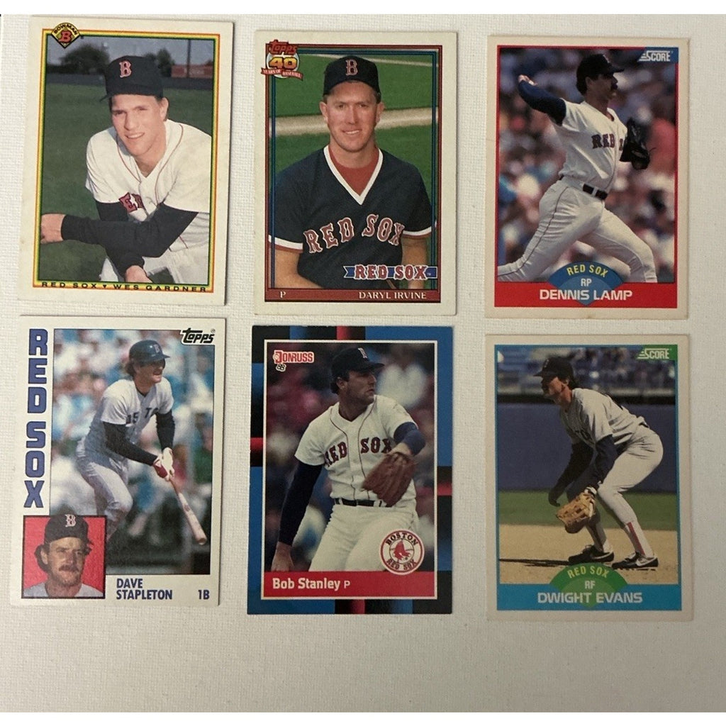 Boston Red Sox huge Lot of 73 Boggs Nomar Garciaparra Pedro Good Condition