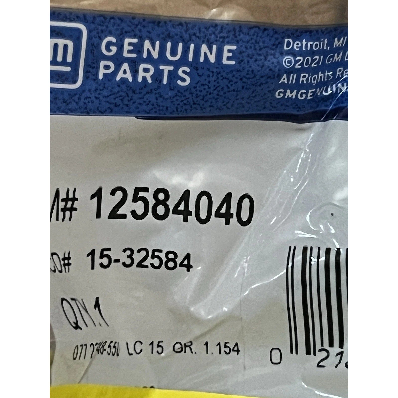 GM Genuine Parts Engine Coolant Outlet O-Ring 12584040