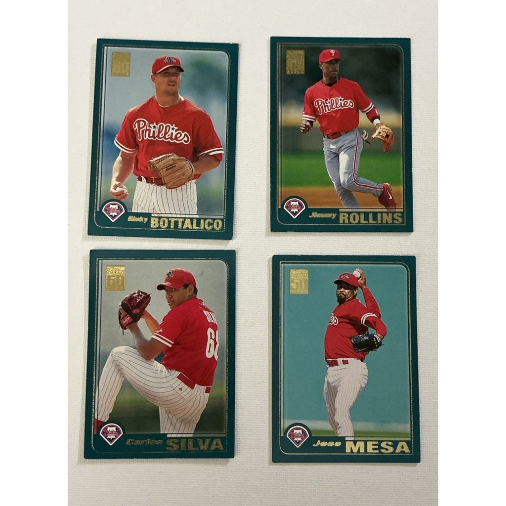 Philadelphia Phillies Card Lot (58) Schmidt Rolen Rollins Schilling Dykstra MLB