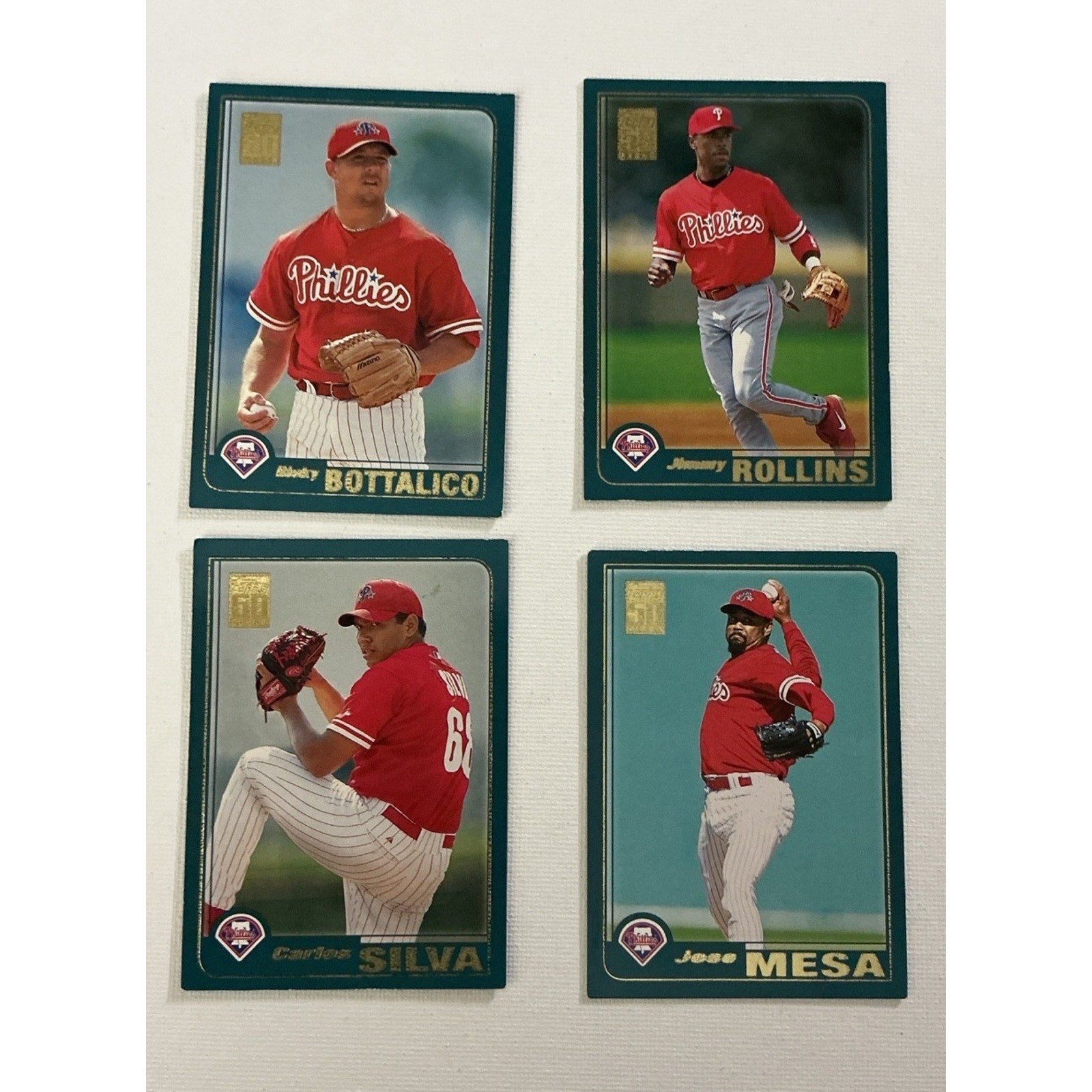 Philadelphia Phillies Card Lot (58) Schmidt Rolen Rollins Schilling Dykstra MLB