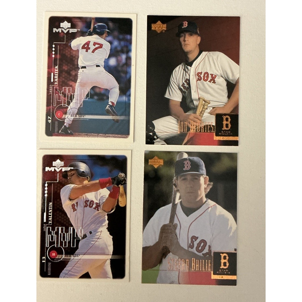 Boston Red Sox huge Lot of 73 Boggs Nomar Garciaparra Pedro Good Condition