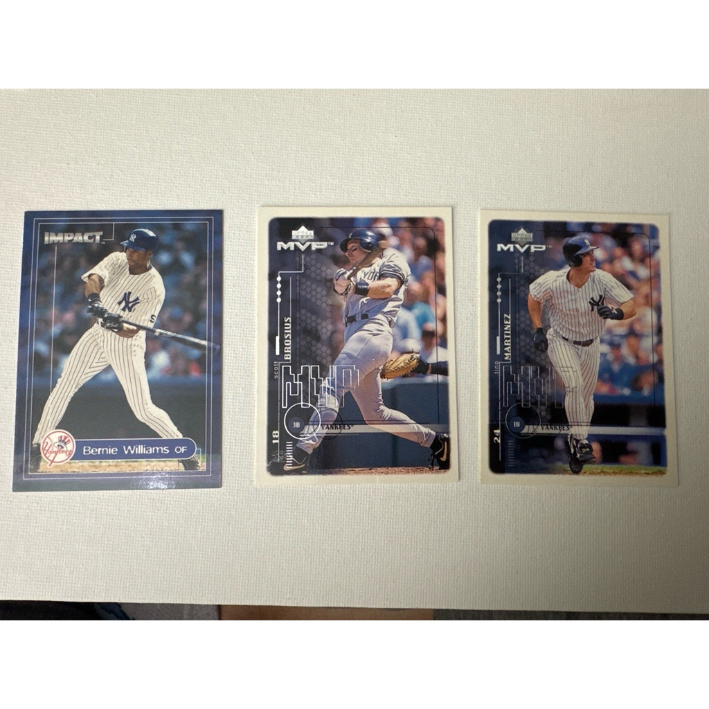 New York Yankees Baseball Card Lot Derek Jeter Bernie Williams Rivera Mixted 22