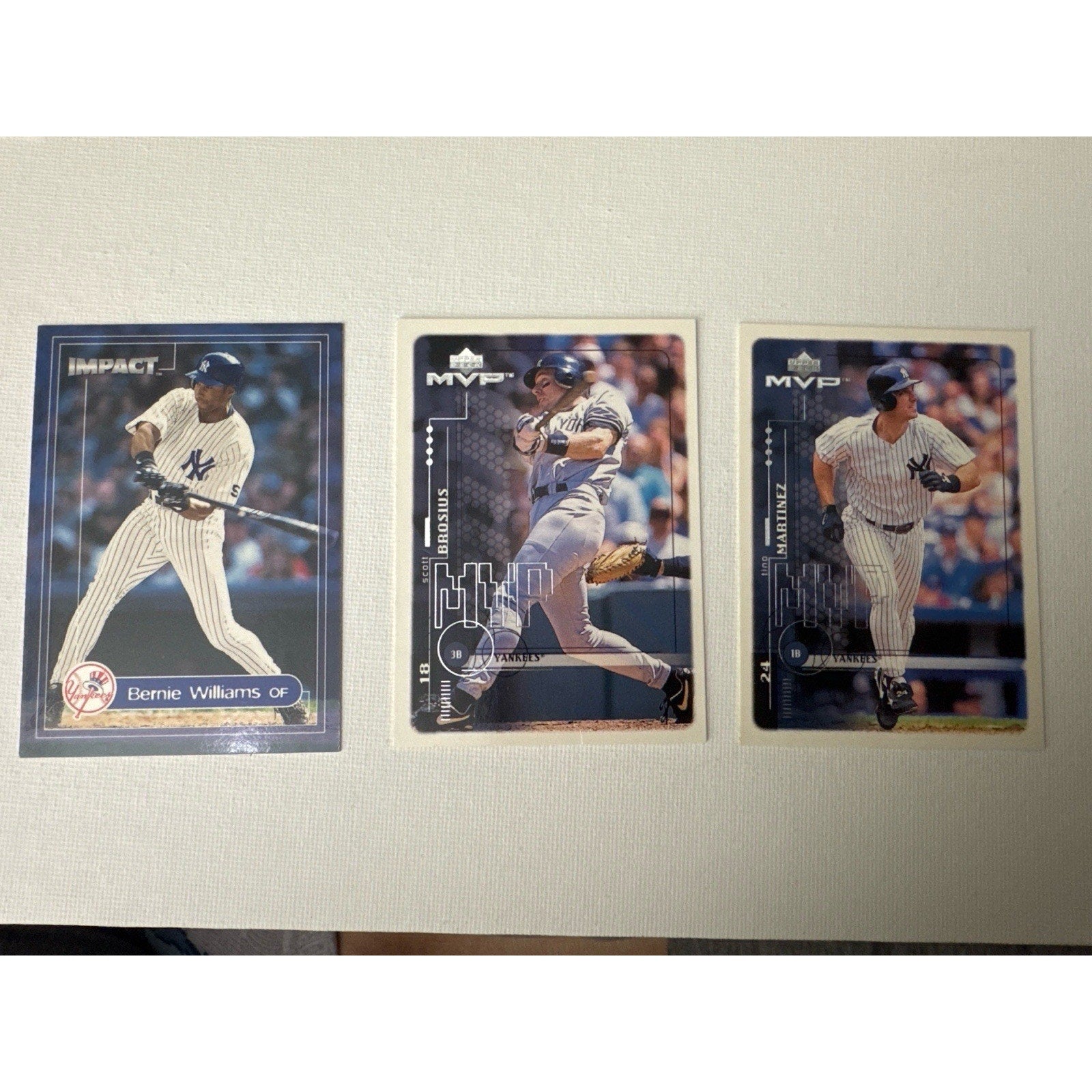 New York Yankees Baseball Card Lot Derek Jeter Bernie Williams Rivera Mixted 22