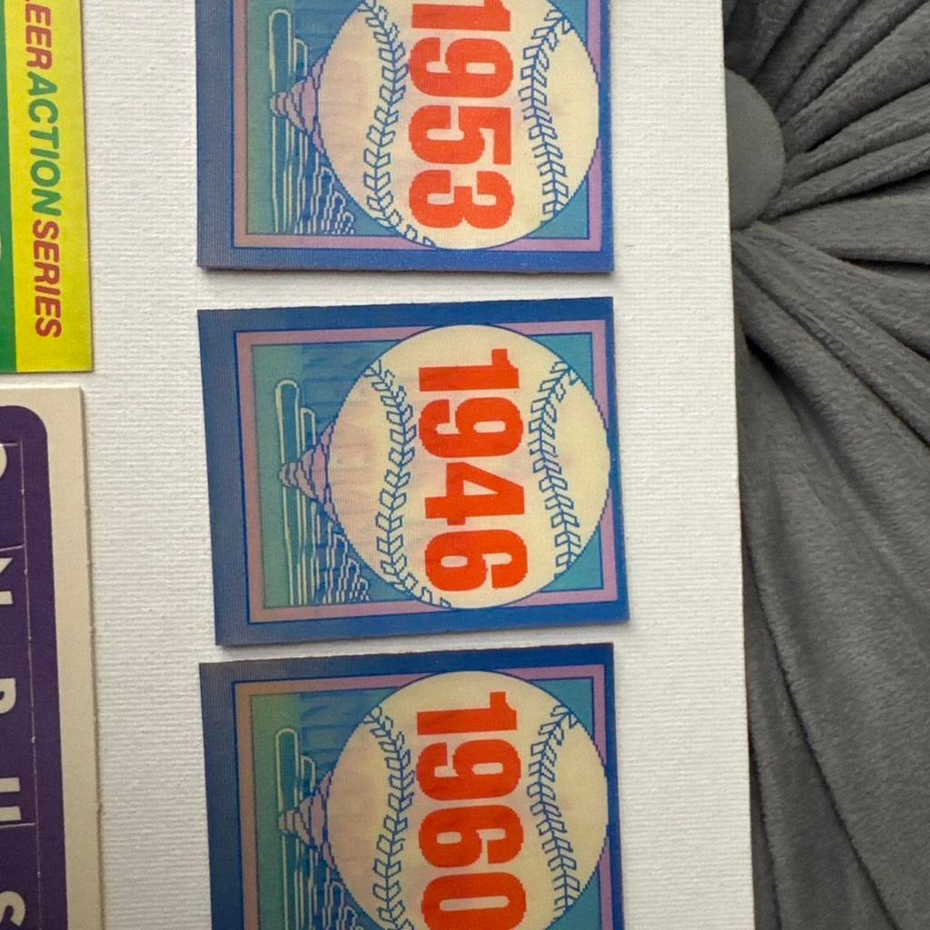 Fleer action series mlb stickers