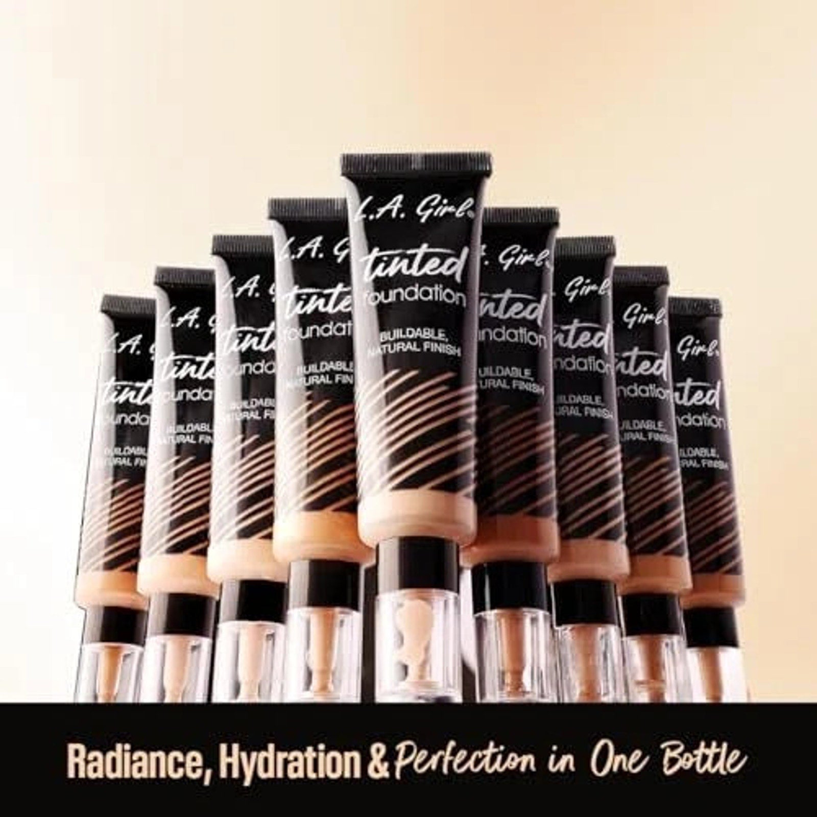 L.A. Girl Tinted Foundation Tan GLM761 Buildable Natural Finish 1oz