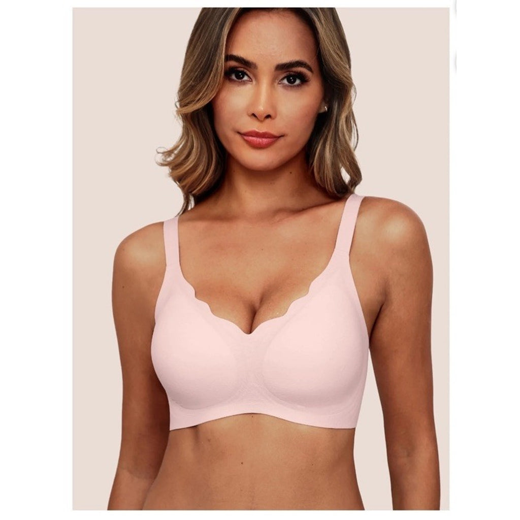 Wireless Seamless Jelly Bra for Women with Support - No Underwire Full Coverage