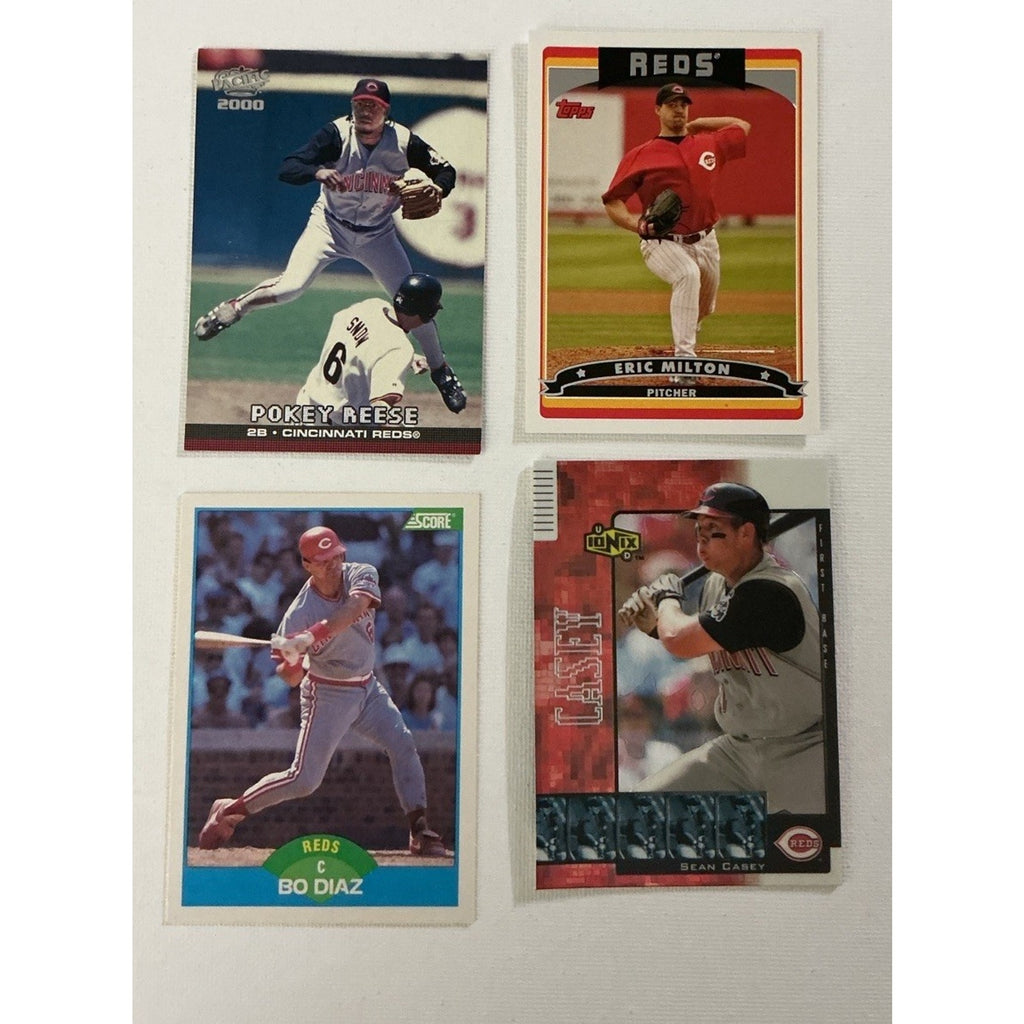 Great lot of Cincinnati Reds baseball cards Lot Of 62 Cards Good Condition