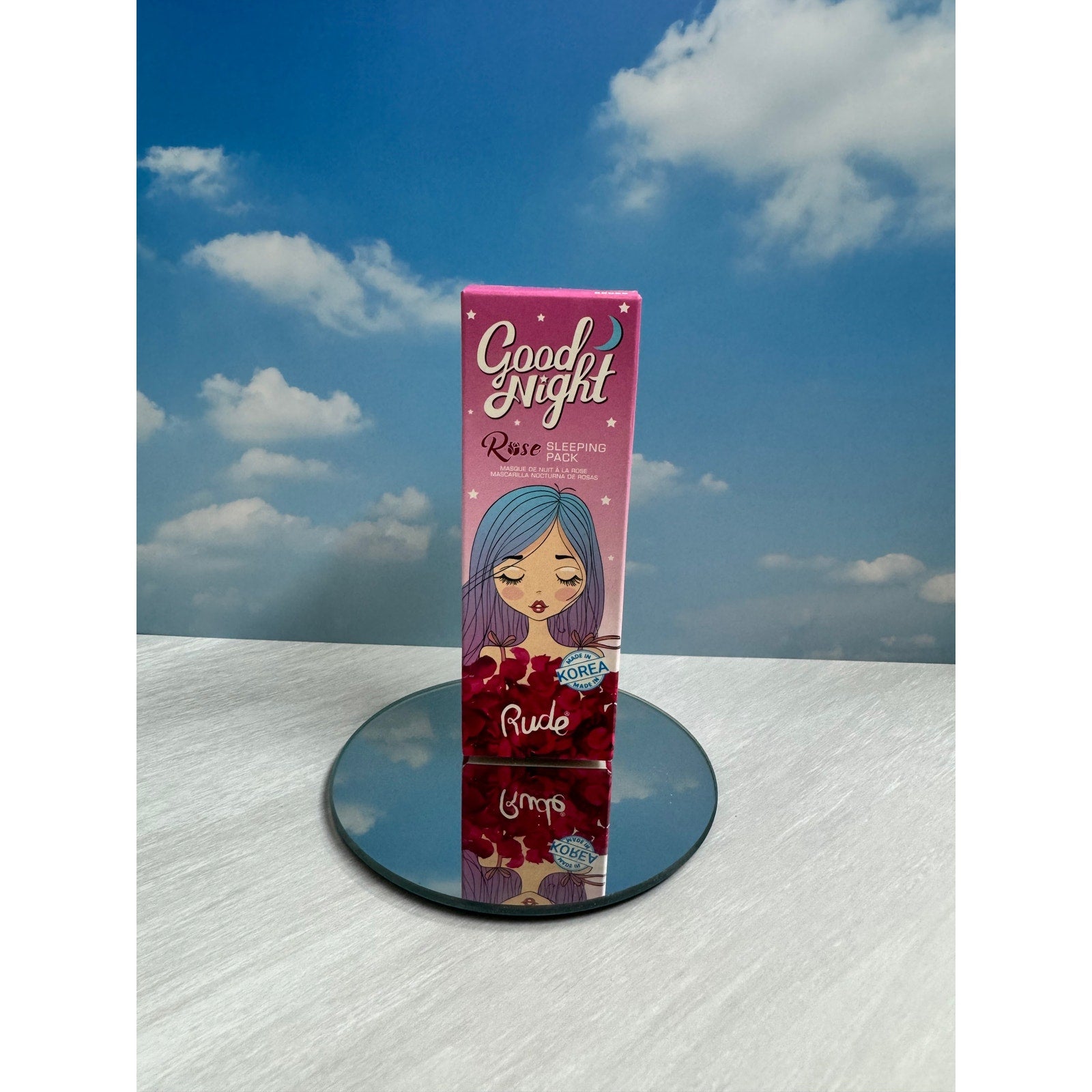 Rude Good Night Rose Sleeping Pack Overnight Mask K-Beauty Hydrating Night Face Mask