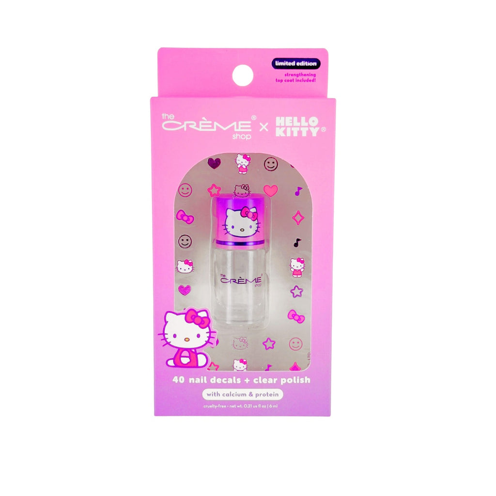 Limited Ed Hello Kitty Nail Decals 40 The CremeShop With Clear Polish