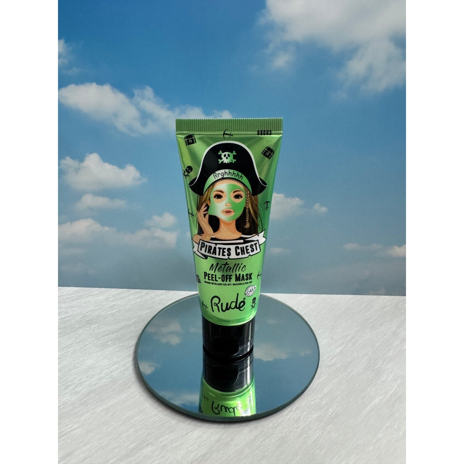 Rude Pirates Chest Metallic Peel Off Mask Set Blue & Green K-Beauty Face Mask Duo