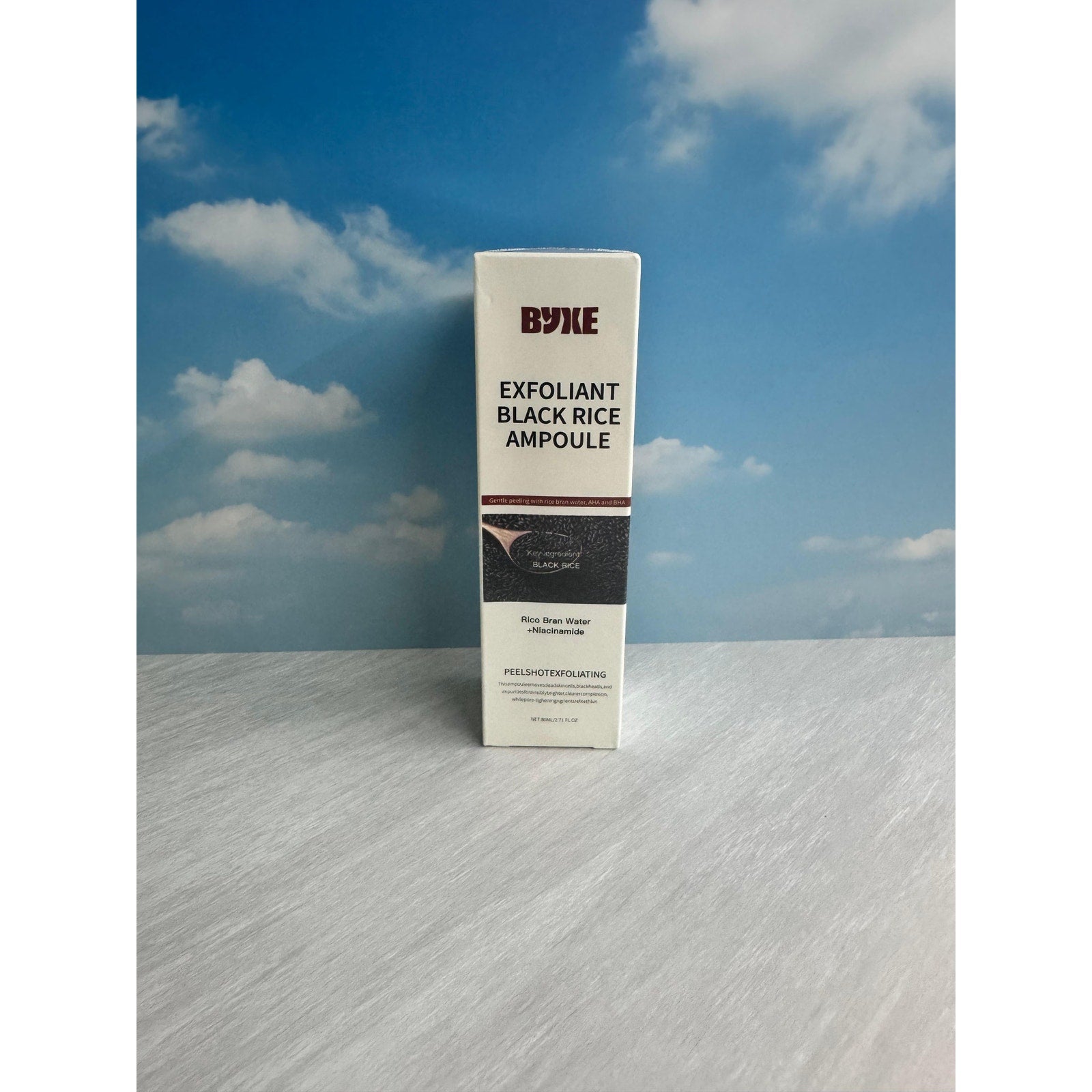 Exfoliant rice ampoule white and black rice, set of 2, 80ml