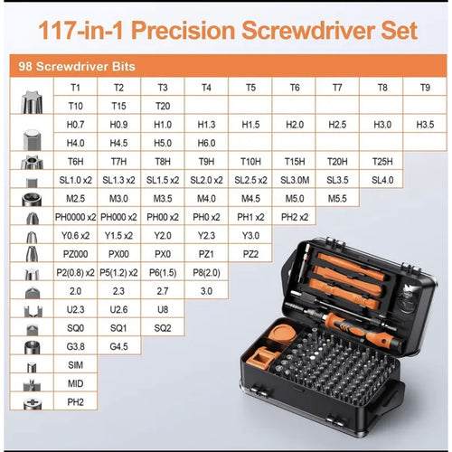 117-in-1 Pro Precision Mini Screwdriver Set BNWT