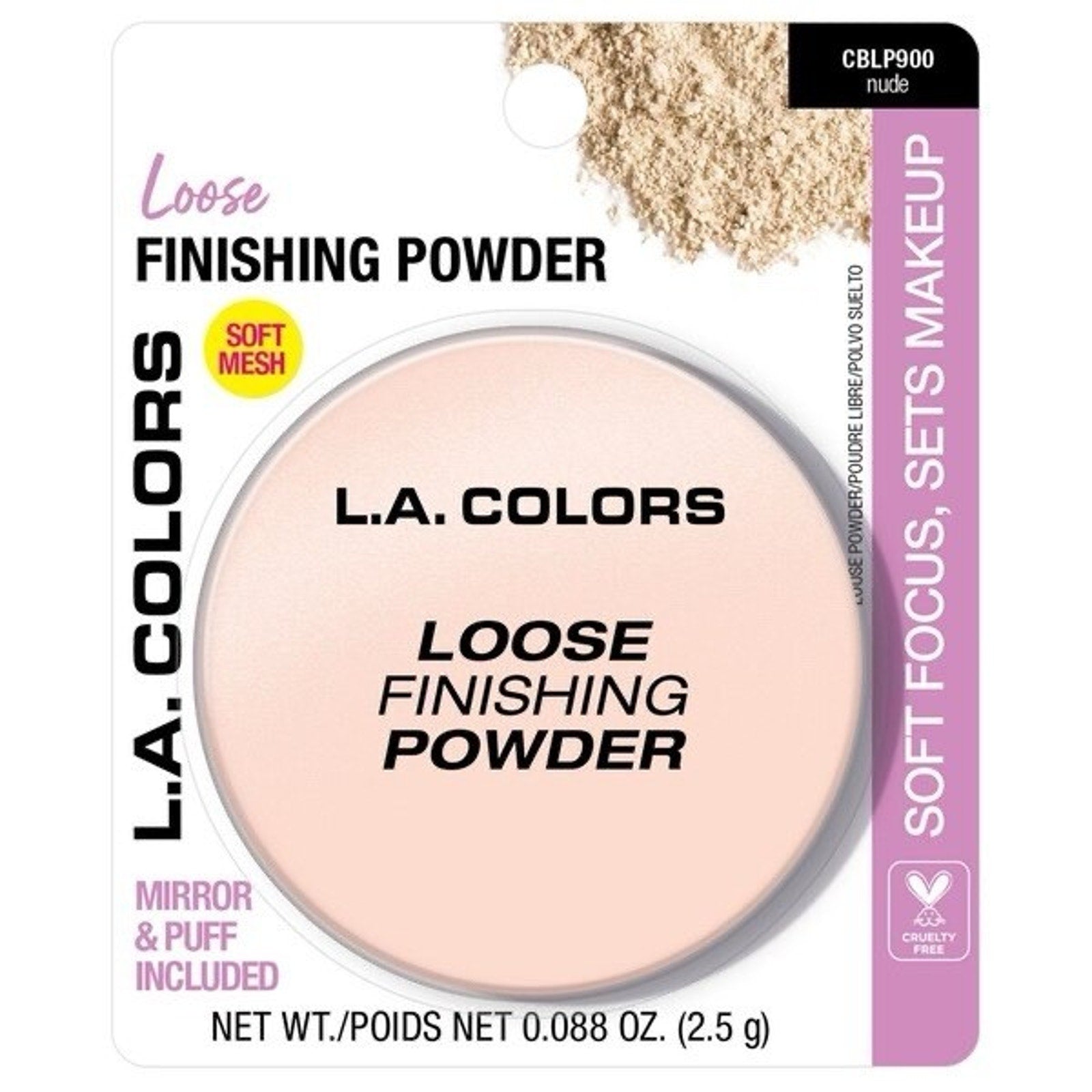 LA Colors Make Up Set Finishing Powder, Lip Vintage And Skin Tint Natural