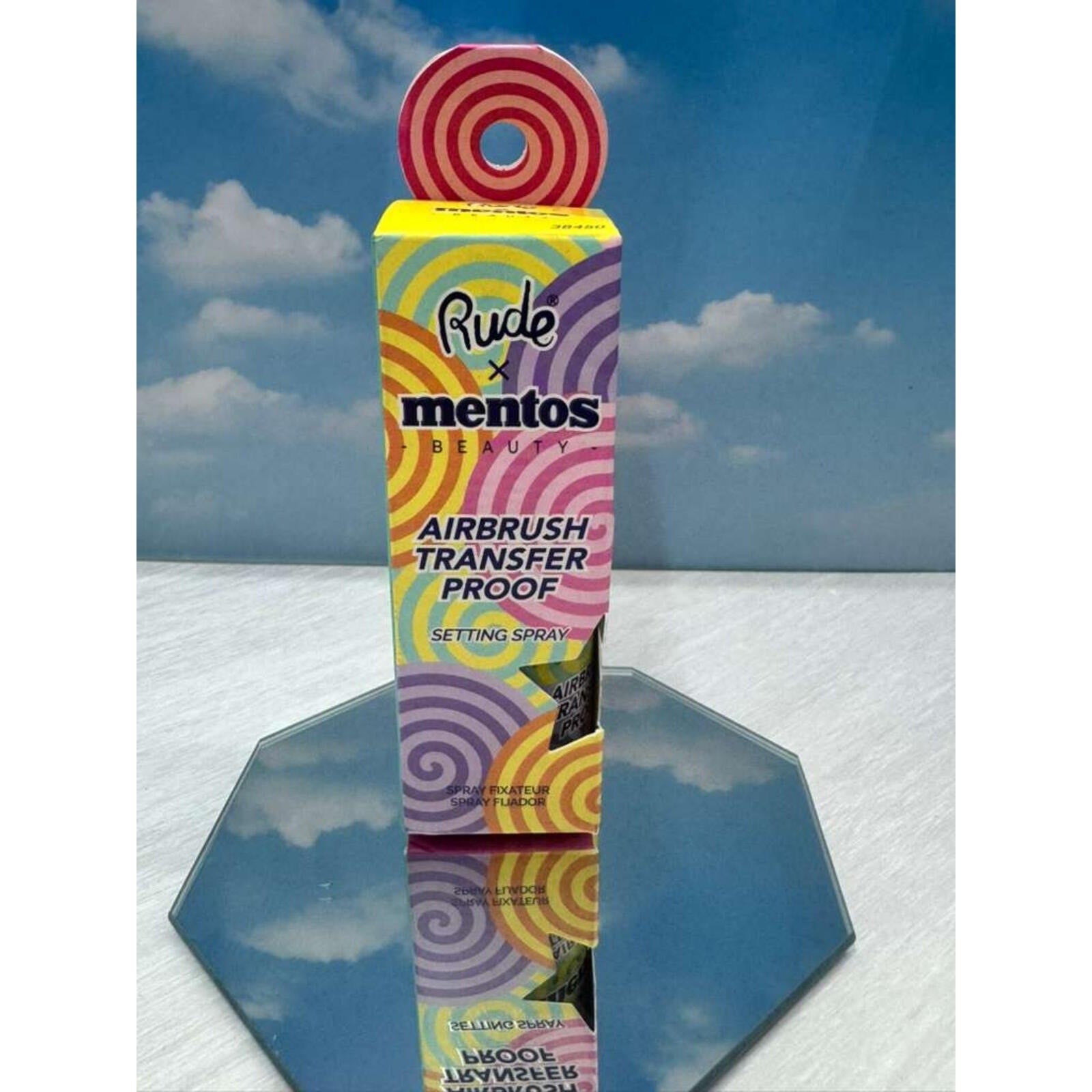 Rude x Mentos Beauty Airbrush Transfer Proof Setting Spray 45ml Long Lasting 2ea