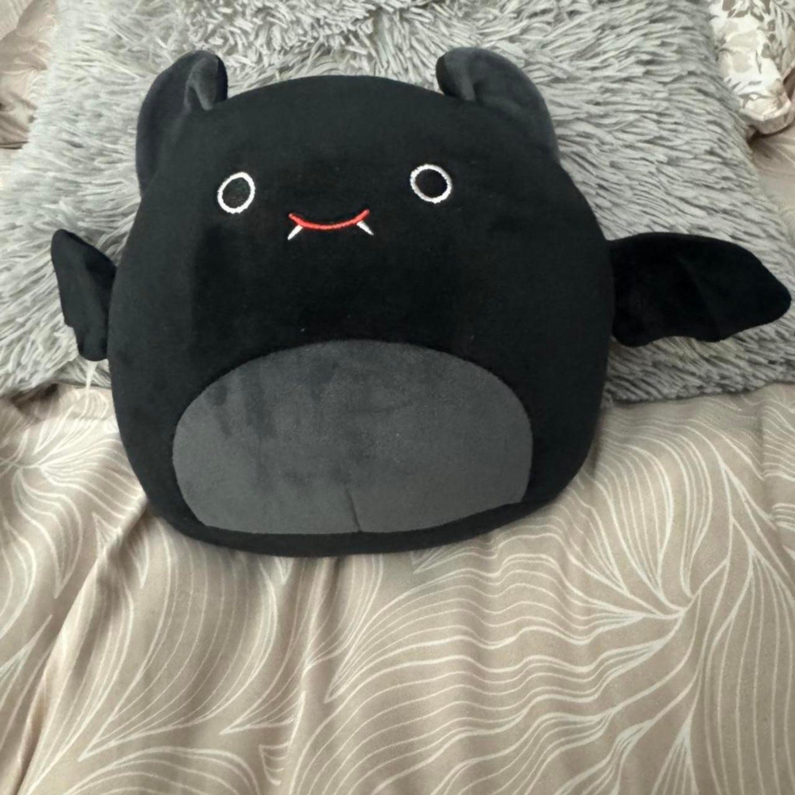 Black vampire plushie pillow goth