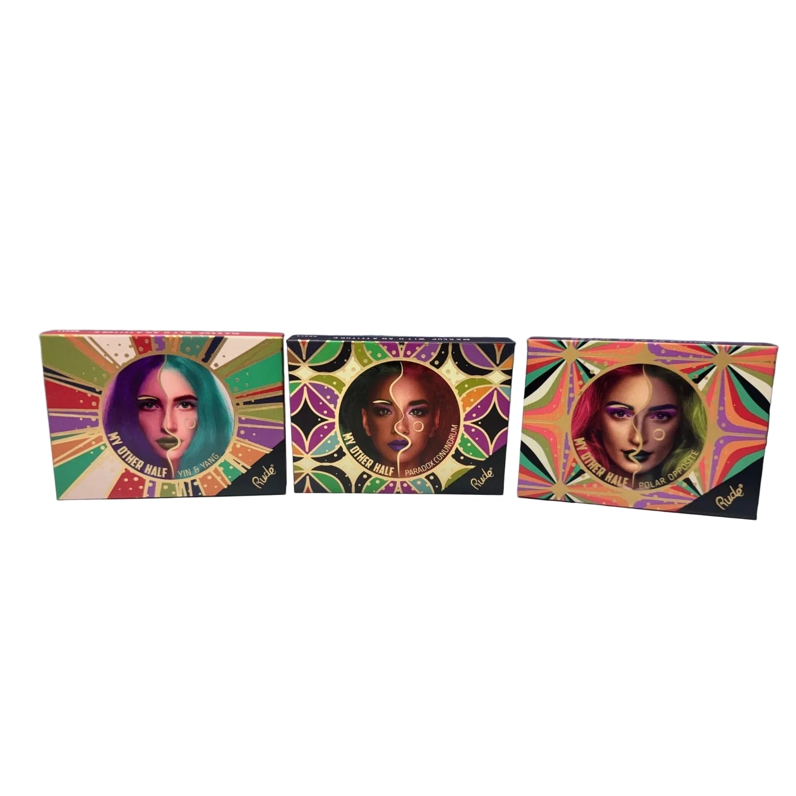Rude Cosmetics My Other Half Face Palette Set 2 Blush Bronzer Highlight Contour