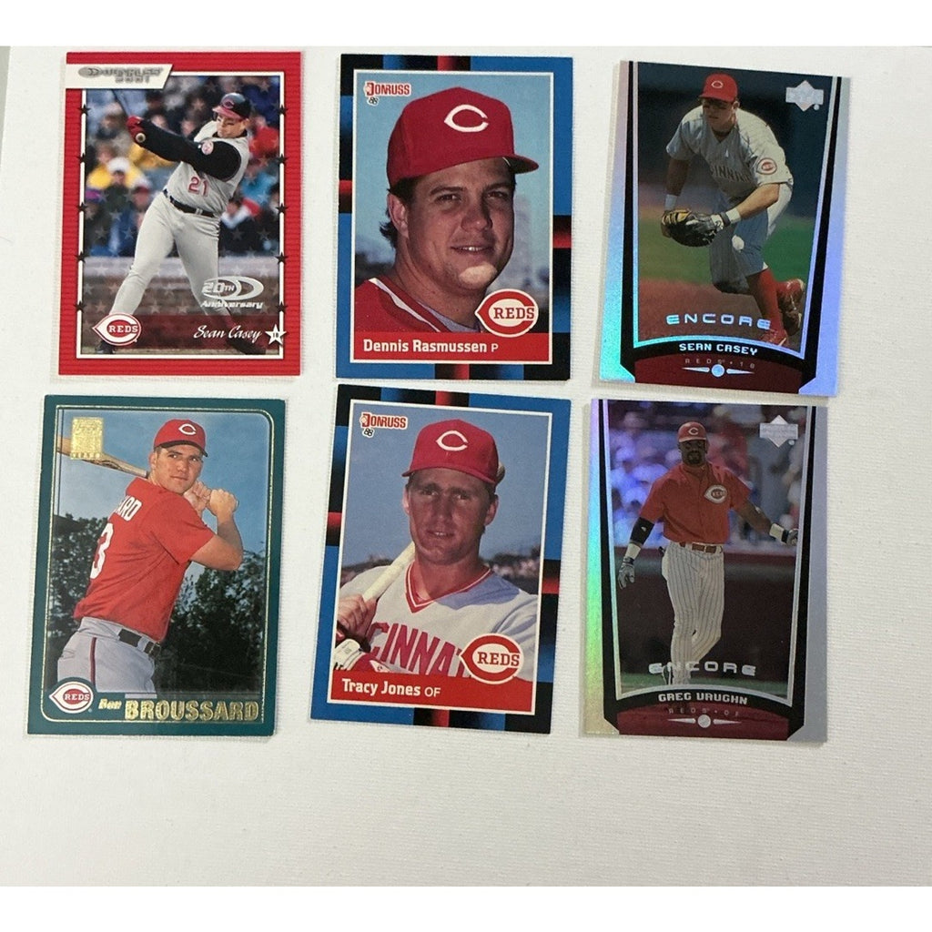 Great lot of Cincinnati Reds baseball cards Lot Of 62 Cards Good Condition