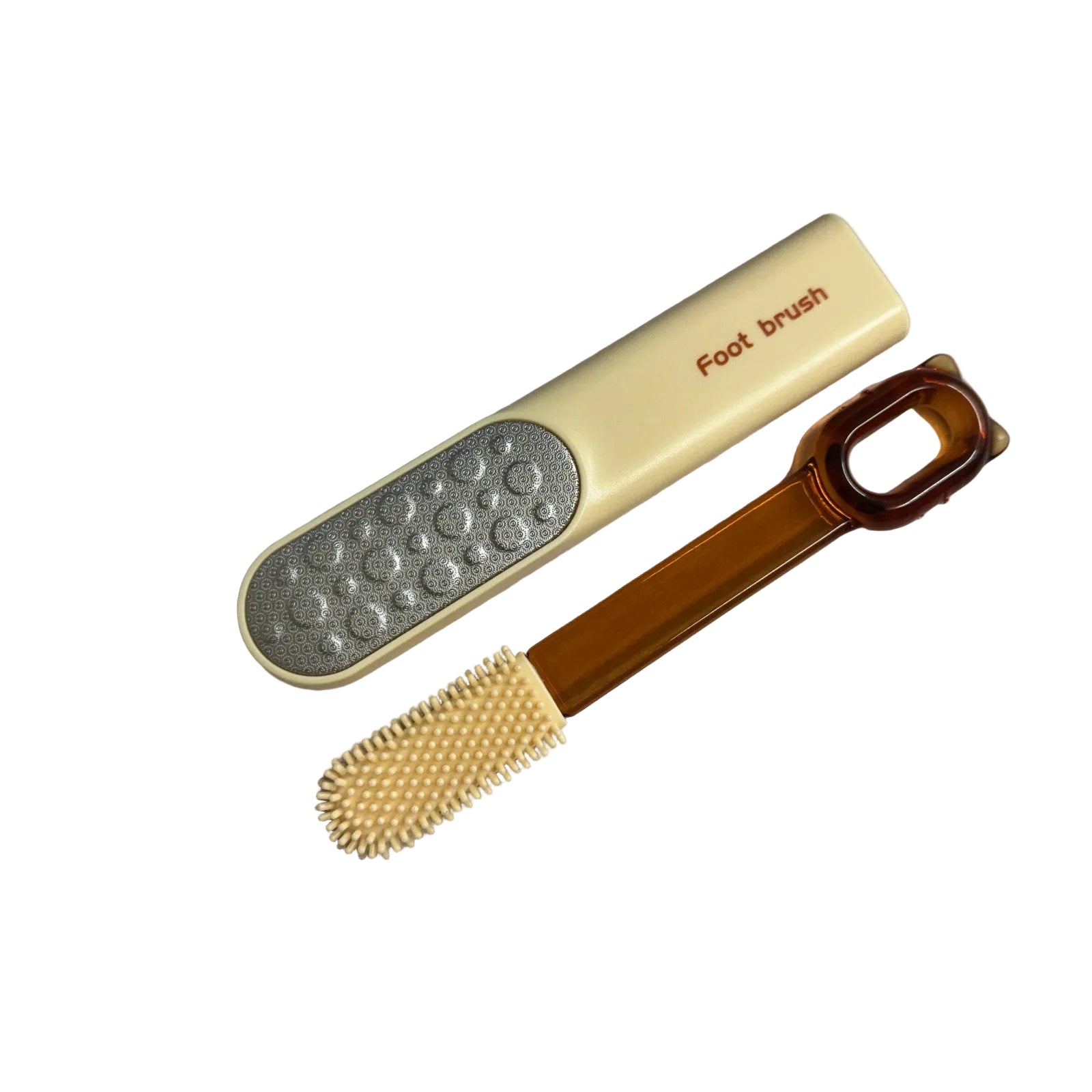 Foot Brush Pedicure Tool 2in1 Foot File & Cleaning Brush Portable Heel Scrubber