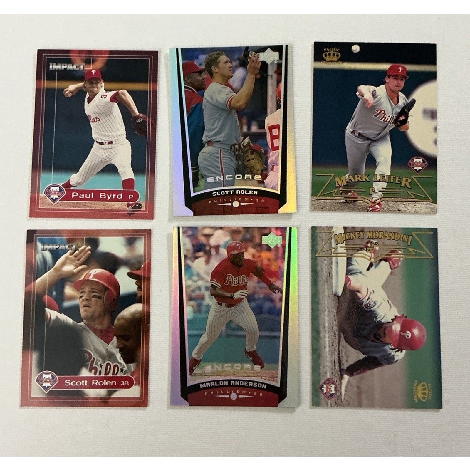 Philadelphia Phillies Card Lot (58) Schmidt Rolen Rollins Schilling Dykstra MLB