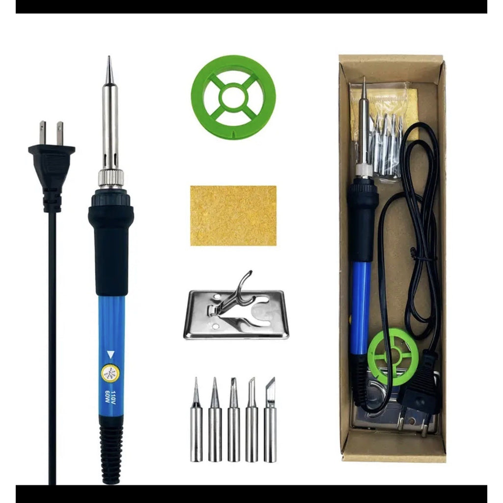 Electric Soldering Iron Gun Adjustable Temperature 60W 110V Welding Solder Wire