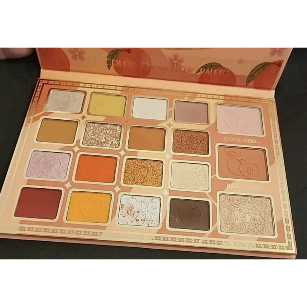 NEW KEVIN & COCO Peach Eyeshadow Palette - 19 Pan of Colors Limited Edition
