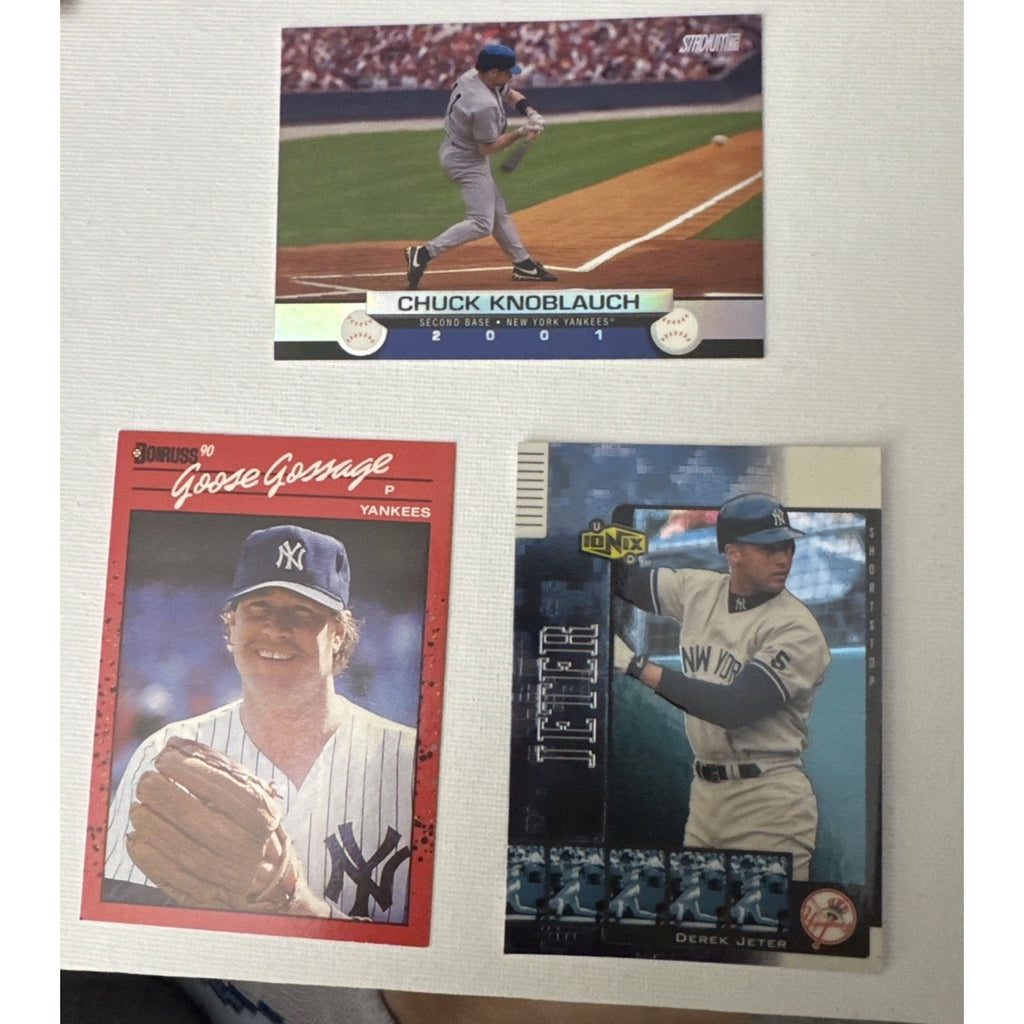 New York Yankees Baseball Card Lot Derek Jeter Bernie Williams Rivera Mixted 22