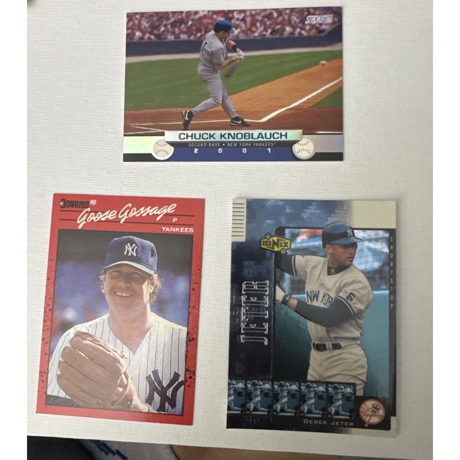 New York Yankees Baseball Card Lot Derek Jeter Bernie Williams Rivera Mixted 22