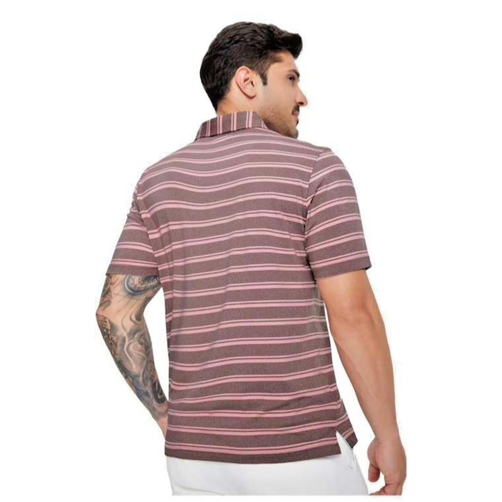 Michel Rouen Performance Polo, Red & White Golf Polo Shirt, Men's Size M, NWOT