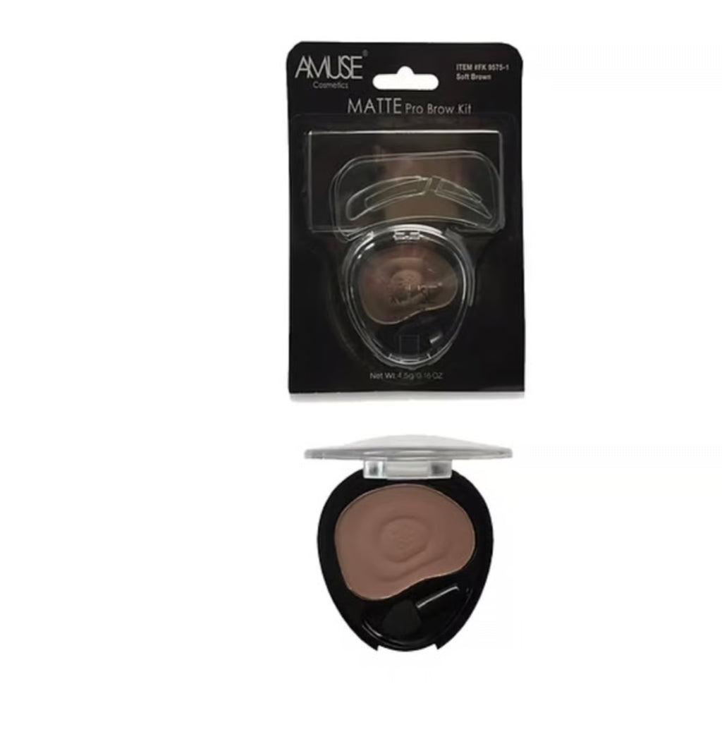 AMUSE Cosmetics Matte Pro Brow Kit Soft Brown Matte Eyebrow Definer 4.5g