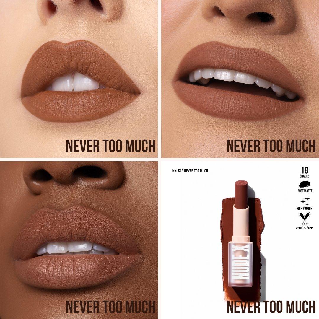 Beauty Creations nude x soft matte lipstick never to much