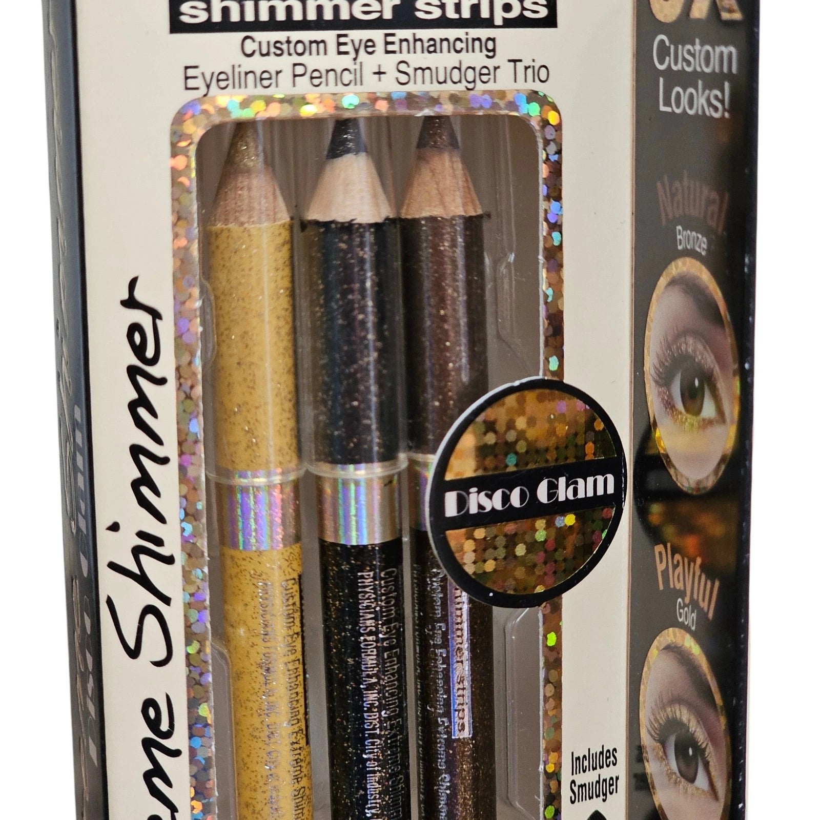 Physicians Formula Shimmer Strips Custom Eye Enhancing Eyeliner Pencil Smudger trio